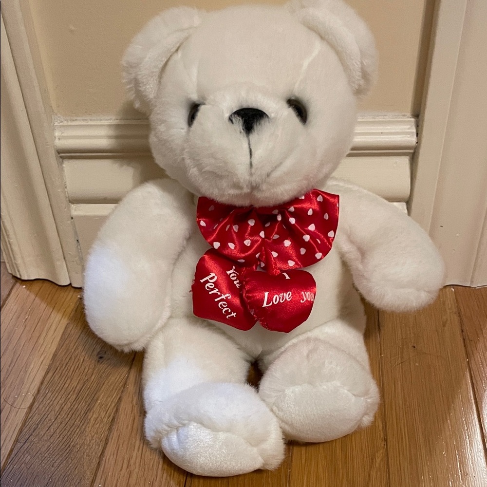 Vintage Valentine’s Day teddy bear
